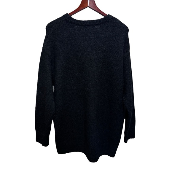 Old Navy Black Cocoon Tunic Sweater Size Small Oversized - Picture 3 of 12